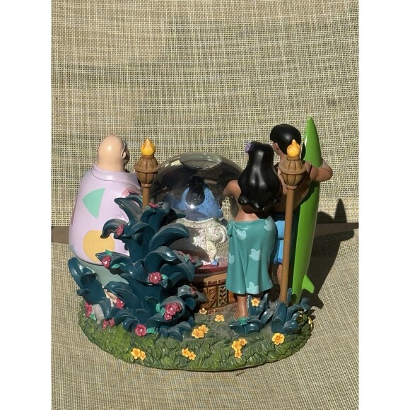 Disney Exclusive Lilo & Stitch as Elvis Musical Snow Globe Aloha Authentic - Picture 2 of 8